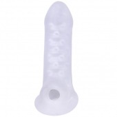 Тонкая насадка-удлинитель с подхватом мошонки Jacked Up - Doc Johnson - в Копейске купить с доставкой