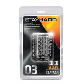 Прозрачная насадка с шипами и шишечками STAY HARD COCK SLEEVE 03 CLEAR - Blush Novelties - в Копейске купить с доставкой