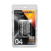 Прозрачная насадка с бороздками STAY HARD COCK SLEEVE 04 CLEAR - Blush Novelties - в Копейске купить с доставкой