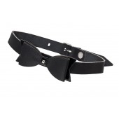 Черный кожаный чокер с бабочкой - Pecado - купить с доставкой в Копейске