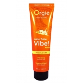 Гель с эффектом вибрации Lube Tube Vibe Medium Pina Colada - 100 мл. - ORGIE - купить с доставкой в Копейске