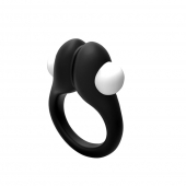 Черное эрекционное кольцо Zippy Vibrating Ring With Bullet - Adrien Lastic - в Копейске купить с доставкой
