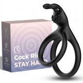 Черное эрекционное кольцо с подхватом мошонки - Boys of Toys - в Копейске купить с доставкой
