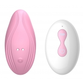 Розовый вибратор в трусики с пультом ДУ - Secwell