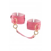 Розовые однослойные кожаные оковы - Pecado - купить с доставкой в Копейске