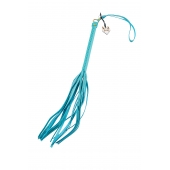 Голубая кожаная плеть - 50 см. - Pecado - купить с доставкой в Копейске