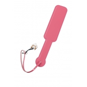 Розовый кожаный пэддл - 37 см. - Pecado - купить с доставкой в Копейске