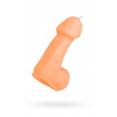 Оранжевая свеча в форме пениса - 47 гр. - Pecado - купить с доставкой в Копейске