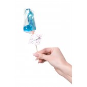 Голубой леденец в форме члена со вкусом блю кюрасао - 80 гр. - Sosuчki - купить с доставкой в Копейске