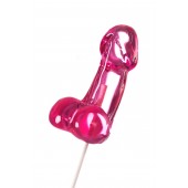 Розовый леденец в форме члена со вкусом айриш крим - 80 гр. - Sosuчki - купить с доставкой в Копейске