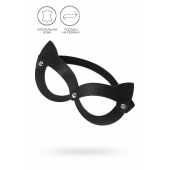 Черная открытая маска с ушками кошки - Pecado - купить с доставкой в Копейске