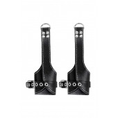 Черные подвесы с белой строчкой - Pecado - купить с доставкой в Копейске