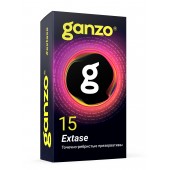 Презервативы анатомической формы с точечной и ребристой структурой Ganzo Extase - 15 шт. - Ganzo - купить с доставкой в Копейске