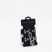 Черные кожаные оковы с регулируемыми ремешками - Crazy Handmade - купить с доставкой в Копейске