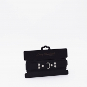 Черный ошейник из высококачественной натуральной кожи - Crazy Handmade - купить с доставкой в Копейске