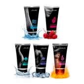 Набор из 5 лубрикантов JUJU (увлажняющий, Hot+, Long, Anal, малина) - JuJu - купить с доставкой в Копейске