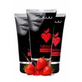 Набор из 3 съедобных лубрикантов JUJU со вкусом клубники - JuJu - купить с доставкой в Копейске