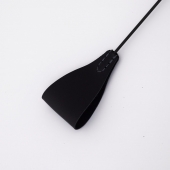 Стек с широким черным кожаным наконечником и металлической ручкой - 67 см. - Crazy Handmade - купить с доставкой в Копейске