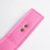 Черно-розовый ошейник с золотистой фурнитурой - Crazy Handmade - купить с доставкой в Копейске