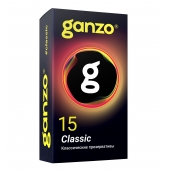 Классические презервативы с обильной смазкой Ganzo Classic - 15 шт. - Ganzo - купить с доставкой в Копейске