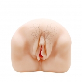 Телесный мастурбатор-вагина с оволосением и вибрацией - Baile - в Копейске купить с доставкой
