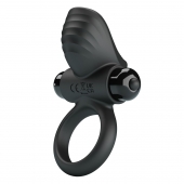 Черное эрекционное кольцо с вибрацией Adrien - Baile - в Копейске купить с доставкой