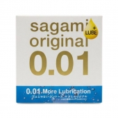 Увлажнённый презерватив Sagami Original 0.01 Extra Lub - 1 шт. - Sagami - купить с доставкой в Копейске