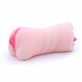 Телесный двусторонний мастурбатор - вагина и ротик - Boys of Toys - в Копейске купить с доставкой