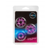 Набор из 3 лиловых эрекционных колец различной формы - Erowoman-Eroman - в Копейске купить с доставкой