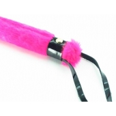 Нежная плеть с розовым мехом BDSM Light - 43 см. - БДСМ Арсенал - купить с доставкой в Копейске