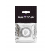 Эластичное эрекционное кольцо с длинными черными «ресничками» - Sextaz - в Копейске купить с доставкой