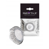 Эластичное эрекционное кольцо с длинными черными «ресничками» - Sextaz - в Копейске купить с доставкой