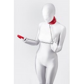 Красный ошейник с подкладкой из меха - ToyFa - купить с доставкой в Копейске