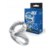 Прозрачное двойное эрекционное кольцо - Sex Expert - в Копейске купить с доставкой
