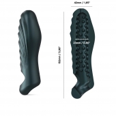 Серая силиконовая насадка на пенис с подхватом Manwan Ryzer - Manwan - в Копейске купить с доставкой