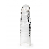 Прозрачная закрытая насадка на член - 15 см. - Sex Expert - в Копейске купить с доставкой