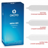 Презервативы OKOTO Mega Mix - 18 шт. - Sitabella - купить с доставкой в Копейске