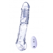 Прозрачная насадка-удлинитель Length Enhancer With Bullet с подхватом - 22,3 см. - NMC - в Копейске купить с доставкой