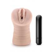 Телесный мастурбатор-вагина Ayumi с вибрацией - Blush Novelties - в Копейске купить с доставкой