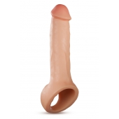 Телесная насадка-удлинитель Thrive 8.75 Inch Realistic Penis Extender Sleeve - 22,2 см. - Blush Novelties - в Копейске купить с доставкой