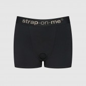 Черные трусики-боксеры для фиксации насадок Strap-on-me Harness Lingerie Allure - size XL - Strap-on-me - купить с доставкой в Копейске