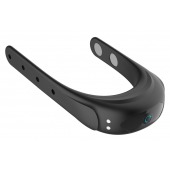 Черное эрекционное виброкольцо на ремешках - Boys of Toys - в Копейске купить с доставкой