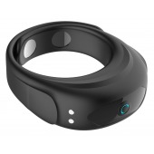 Черное эрекционное виброкольцо на ремешках - Boys of Toys - в Копейске купить с доставкой