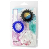 Набор из 3 эрекционных колец разного цвета и рельефа - Boys of Toys - в Копейске купить с доставкой