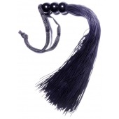 Черная силиконовая плетка - 25,4 см. - Boys of Toys - купить с доставкой в Копейске