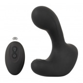 Черная анальная вибропробка с функцией расширения RC Butt Plug with 3 functions - Orion - в Копейске купить с доставкой