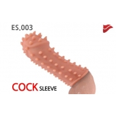 Насадка на фаллос с шипами и бугорками - 14,7 см. - KOKOS - в Копейске купить с доставкой