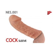 Насадка фаллического вида с венками - 14,7 см. - KOKOS - в Копейске купить с доставкой