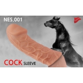 Насадка фаллического вида с венками - 14,7 см. - KOKOS - в Копейске купить с доставкой