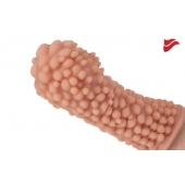 Насадка на фаллос с пузыриками по всей поверхности - 14,7 см. - KOKOS - в Копейске купить с доставкой